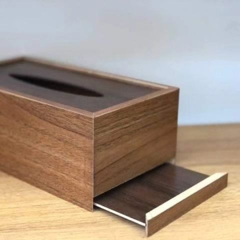جعبه دستمال چوبی رایکا